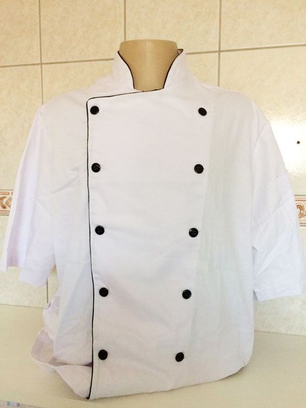 Dolmã - Uniforme para Cozinha e Gastronomia com Bordado Personalizado